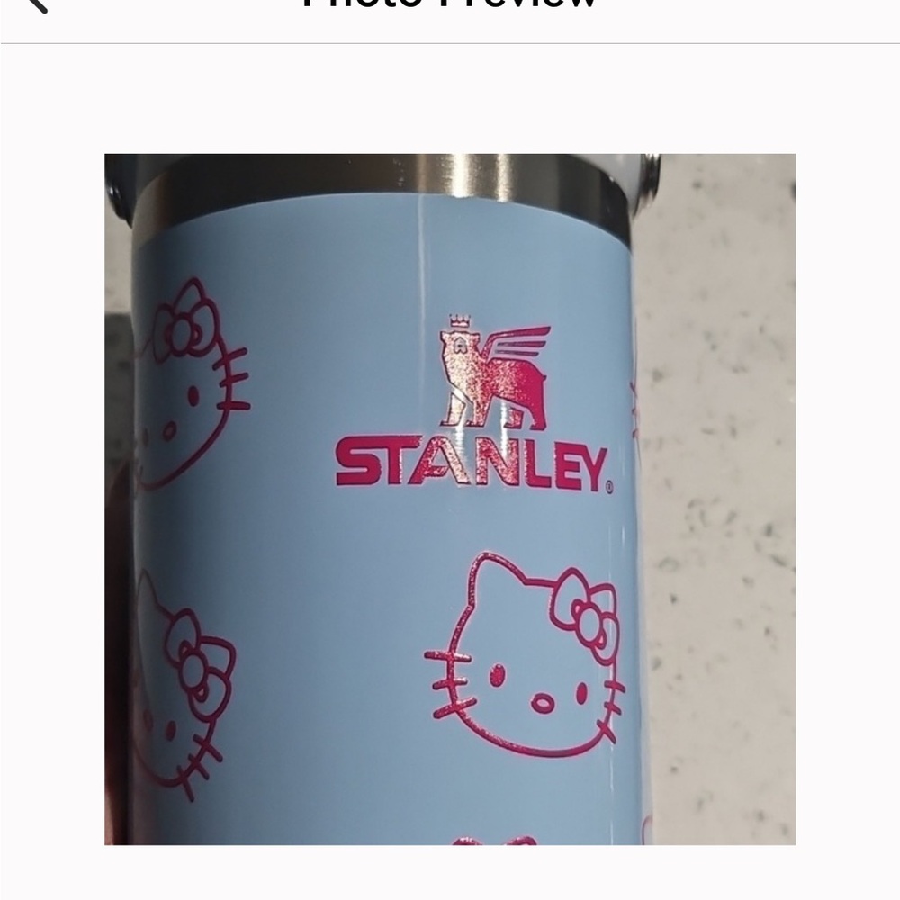 Stanley Hello Kitty Tumbler flip straw cup mug bottle cold water flowstate - Picture 3 of 5